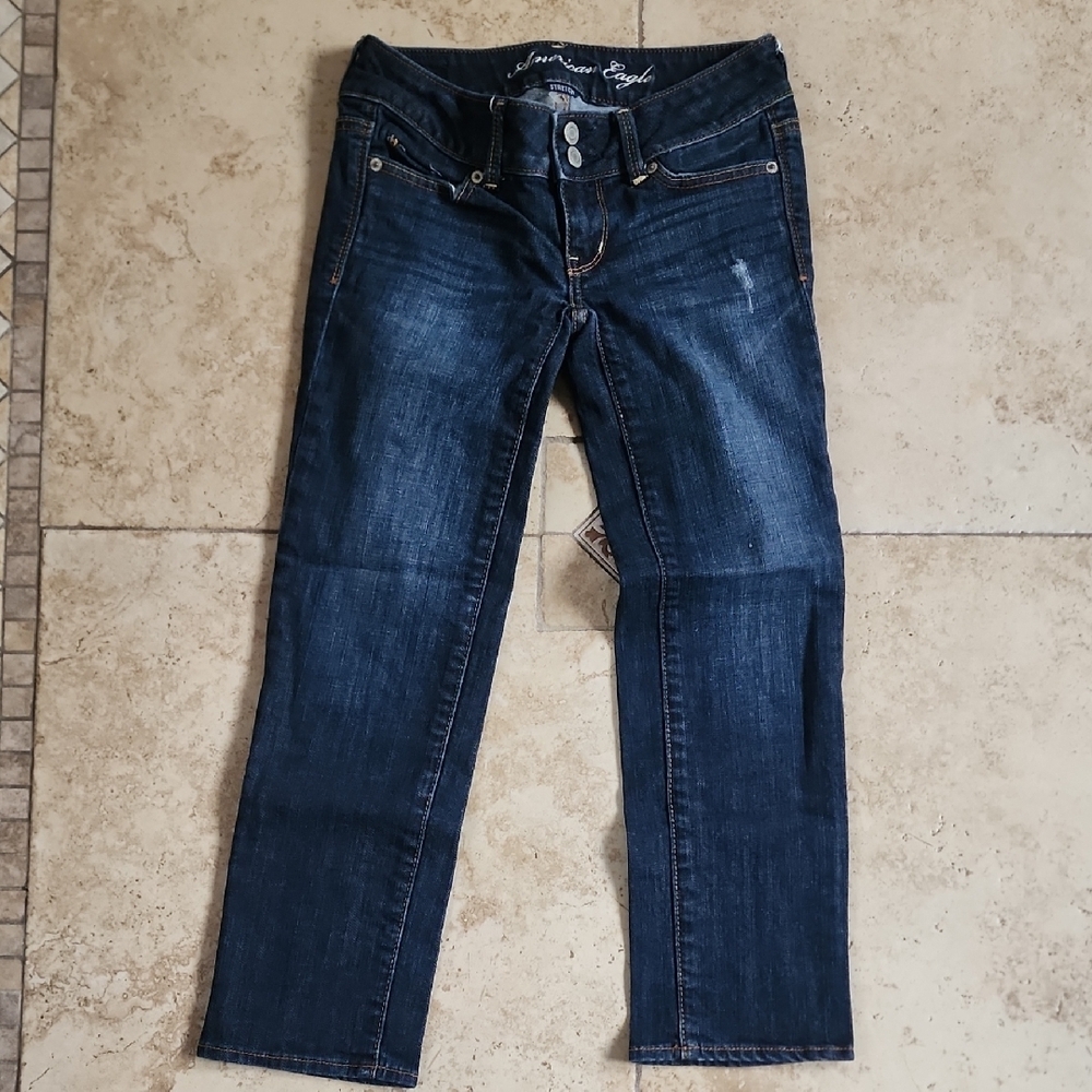 American Eagle Dark Indigo Artist Jeans